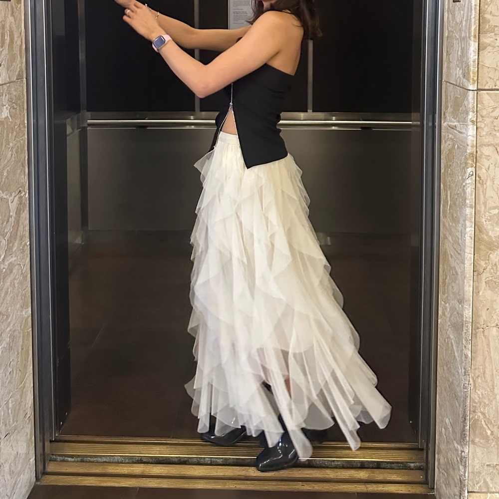White Long Skirt